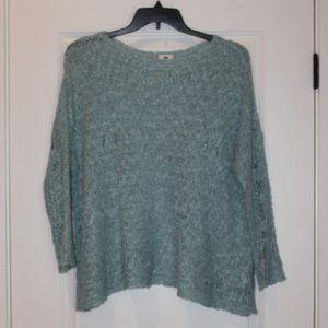 Toby Sea Foam Green Rough Knit Sweater